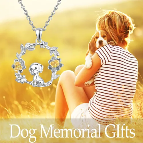 Miniatura 4 de Dreamboat Collar de plata de ley 925 con diseño de animales para mujeres y niñas, collar de flores, día de la madre, fiesta de cumpleaños, joyería