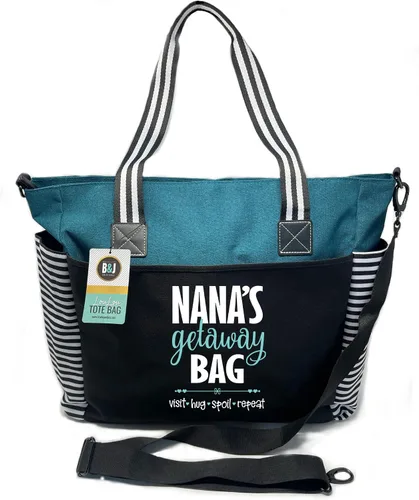 Miniatura 81 de Brooke & Jess Designs Bolso de mano para la abuela – Bolso de lona resistente con cremallera y bolsillo interior para la abuela para uso diario