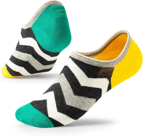 Miniatura 7 de SEESILY Calcetines invisibles para hombres y mujeres, corte bajo con agarre antideslizante, calcetines invisibles para zapatos Oxford, talla 7-12, 5