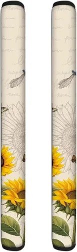 Miniatura 48 de DISNIMO Juego de 2 fundas para manijas de puerta de refrigerador con diseño floral de mariposa azul, protector de decoración de electrodomésticos