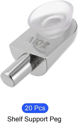 Miniatura 5 de METALLIXITY Pinzas de soporte para estante (para 0.354 in de grosor), 20 unidades, clips de vidrio ajustables de aleación de zinc, soporte