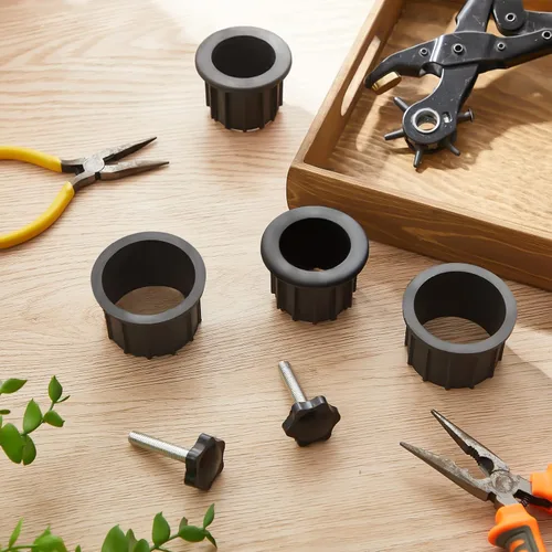Miniatura 6 de Zhengmy 3 piezas de cubierta de anillo de base para sombrilla de patio y tapa para paraguas, pieza de tornillo de repuesto con rosca M8, pomos