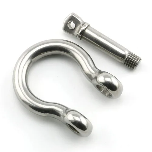 Miniatura 3 de Heyous 1/2 pulgada 0.472 in tornillo pin ancla grillete de acero inoxidable resistente en forma de arco abrazadera de carga para cadenas Wirerope