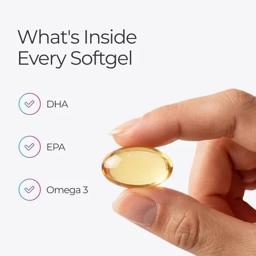 Miniatura 4 de Livingood Daily Suplemento Omega 3 de aceite de pescado, EPA y Dha de pescado capturado silvestre, ácidos grasos Omega 3 para la salud del corazón