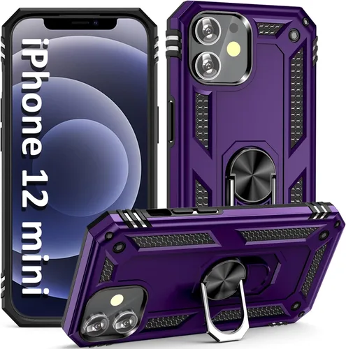 Miniatura 14 de ADDIT i Phone 12 Pro Max - Funda para iPhone 12 Pro Max, con anillo de soporte, soporte ajustable, grado militar, protección resistente, a prueba