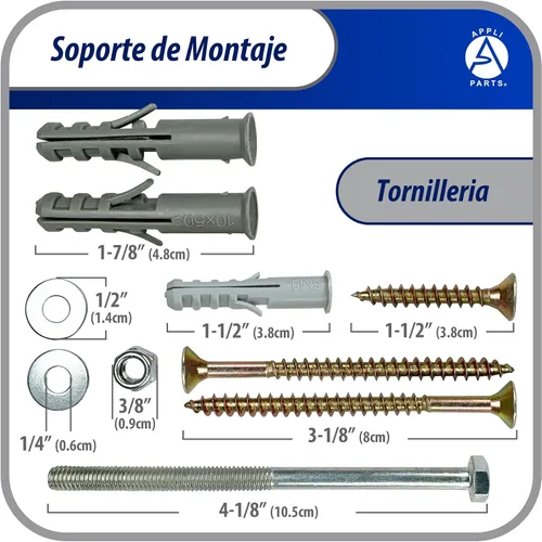 Miniatura 2 de Appli Parts Soporte de aire acondicionado de ventana para unidades de hasta 77 libras de montaje con recubrimiento en polvo resistente para mayor