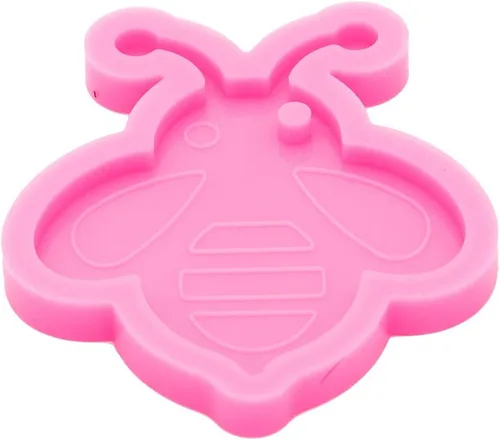 Miniatura 5 de Molde de silicona súper brillante estilo abeja para manualidades, moldes de resina epoxi para llavero de silicona, moldes de fundición, molde