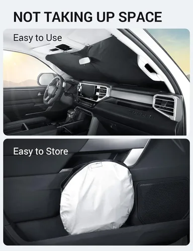 Miniatura 397 de Proadsy Parasol plegable para parabrisas delantero 2026, ajuste personalizado, accesorios para CRV SUV LX EX EX-L EX-L Navi Touring 2017-2022