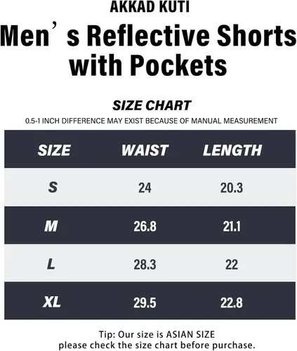 Miniatura 6 de Akkad Kuti Pantalones cortos reflectantes para hombre, pantalones cortos con cordón para correr y correr con luces fluorescentes