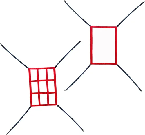 Miniatura 9 de Objetivo Strike Zone para red de béisbol y softbol, objetivo de práctica para lanzamiento, golpeo, bateo y atrapada, ayudas de entrenamiento