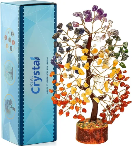 Miniatura 10 de Conjunto de Árboles de Cristal de 12 Regalos Únicos de Cumpleaños para Mujeres, Hermana, Mamá, Decoración de Hogar y Oficina, Decoración de Estante