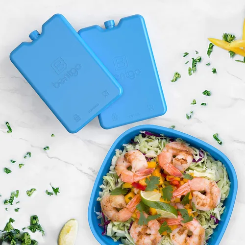 Miniatura 2 de Bentgo Enfriadores de almuerzo de hielo, bolsas de hielo ultrafinas perfectas para el uso diario en loncheras, loncheras y enfriadores, paquete de 4