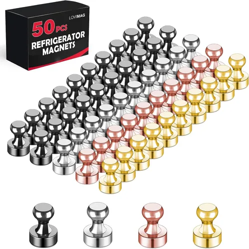 Miniatura 33 de LOVIMAG Imanes para nevera, 16 unidades, pizarra blanca para refrigerador, pequeño imán fuerte, accesorios de cocina, juego de casillero decorativo
