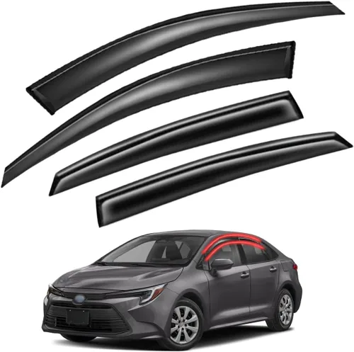 Miniatura 9 de Viseras de ventana, protectores de lluvia, compatibles con Hyundai Tucson 2022, 2023 – Deflectores de ventana lateral, parasoles de ventilación