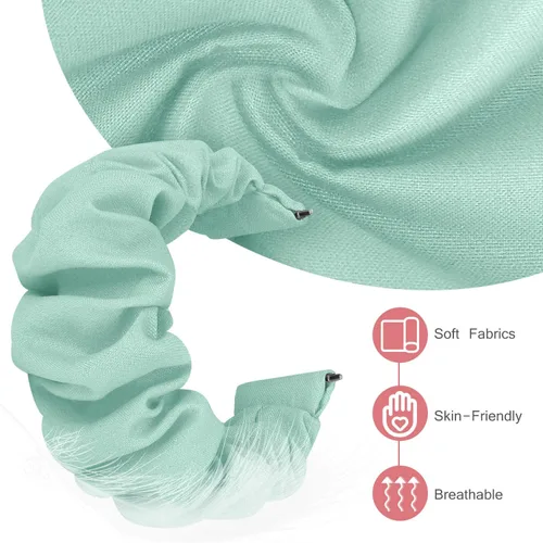 Miniatura 2 de Correas elásticas de repuesto para Samsung Galaxy Watch 4 5 Pro 6 7 Classic Galaxy Active 1 2 1.575 in 1.732 in PGr-M H-Verde pino