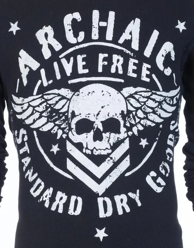Miniatura 6 de Archaic by Affliction - Camisa térmica de manga larga para hombre, Negro