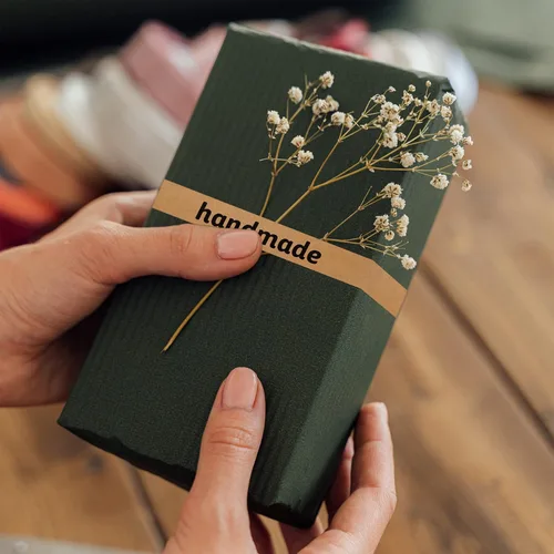 Miniatura 2 de Cinta de agradecimiento Arvakr, cinta adhesiva marrón de diseño para pequeñas empresas, para pegar bolsas de compras o cajas de hornados, cafés