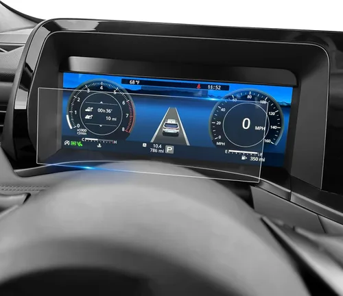 Miniatura 8 de LFOTPP Protector de pantalla para Model X 2016-2020 Tesla Model X / 2013-2020 Model S de 17 pulgadas, vidrio templado de 17 pulgadas, dureza 9H