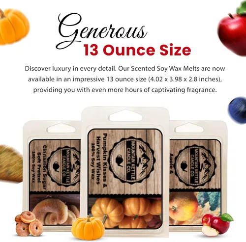 Miniatura 5 de Mountain Kettle Wax Melts, cubos calentadores de cera derretida, cubos calentadores de cera, paquete de 5 (paquete de otoño)