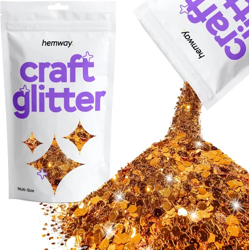 Miniatura 47 de Hemway Craft Glitter - Rojo Copos de lentejuelas metálicas de varios tamaños para manualidades de resina y epoxi Suministros para vasos