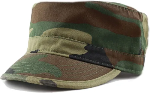 Miniatura 43 de The Hat Depot Cadet Military Army - Gorra de béisbol de algodón lavado con teñido anudado y algodón lavado básico y desgastado, gorra de algodón