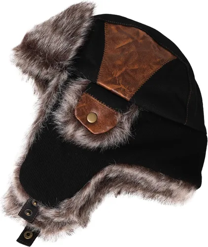 Miniatura 14 de Comhats Gran XL Trapper Trooper Caza Cálido Oído Solapa Rusia Ushanka Invierno Esquí Clima Frío Bombardero Sombreros para Hombres