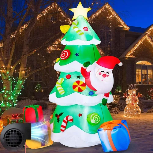 Miniatura 6 de Soplador de aire para inflables de 12V 1.2A con ventilador de repuesto de 3 luces LED para decoración inflable de jardín, patio, Halloween, Navidad
