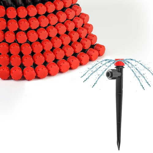 Miniatura 11 de MIXC 20 piezas de emisores de riego por goteo de dos vías de conexión rápida para tubos de riego por goteo de 1/4" - Emisores de goteo ajustables