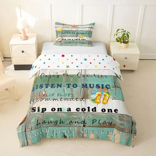 Miniatura 27 de Erosebridal Juego de ropa de cama con diseño de Feliz Navidad, adorable funda de edredón de muñeco de nieve tamaño individual para niños y niñas