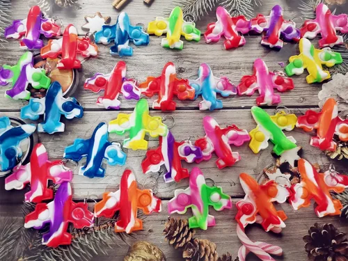 Miniatura 2 de Paquete de 30 mini juguetes para ansiedad de avión, para autismo, sensoriales, cumpleaños, fiestas, regalos para escuela, aula, adultos y niños