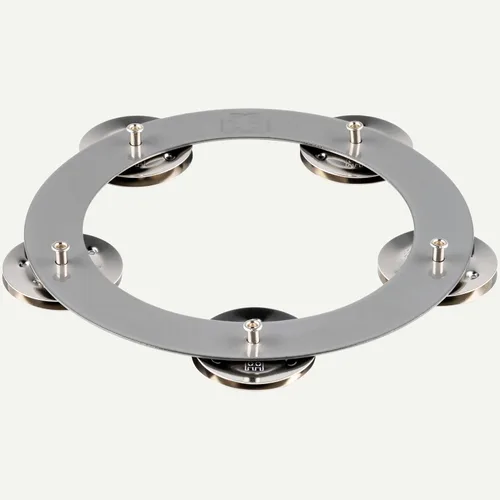 Miniatura 9 de Pandereta de efecto de cascabel Ching Ring, de acero inoxidable — NO FABRICADO EN CHINA — Para hihats, crashes, rides y stacks