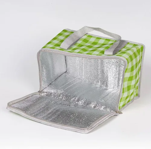 Miniatura 4 de Bolsa de picnic aislada reutilizable, bolsa de playa con cremallera superior, bolsa aislada para calor o frío, cesta de picnic plegable, picnic