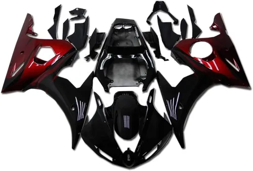Miniatura 24 de Carenado de inyección azul para Yamaha YZF 2003-2005 R6 y 2006-2009 R6S nuevo kit pintado ABS plástico motocicleta carrocería mercado de accesorios