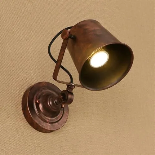 Miniatura 8 de Luces de pared LED industriales retro, aplique de bombilla E27 para dormitorio y sala de estar, accesorio decorativo hacia arriba, iluminación