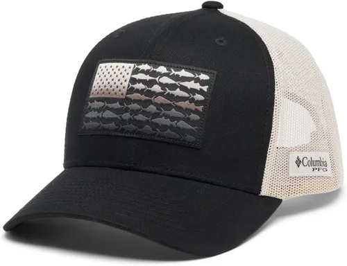 Miniatura 285 de Columbia - Gorra de malla con bandera con árboles unisex para adultos, corona alta