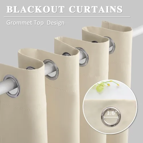 Miniatura 3 de Niyati Cortinas opacas extralargas – Cortinas de sala de estar de 2 pisos de alto – Cortinas altas para techos altos o cortinas largas de ventana