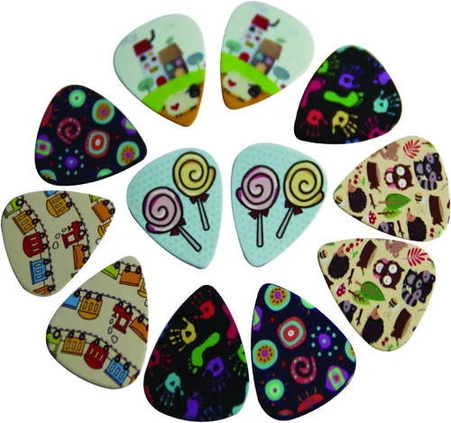 Miniatura 6 de Bonitas púas de guitarra de superhéroe para niños y niñas Lindas púas de guitarra para niños y niñas