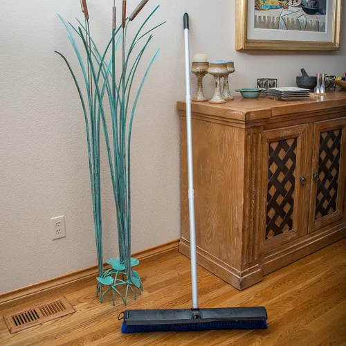 Miniatura 4 de SPARTA Sweep - Barrido completo de piso con escobilla de goma para catering, bufés, restaurantes, acero inoxidable, 24 pulgadas, color azul, paquete