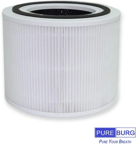 Miniatura 3 de PUREBURG Filtros de repuesto compatibles con purificador de aire Himox HIMOX H10B, paquete de 2, filtración de carbón activado H13 True HEPA 2 en 1