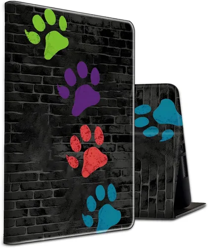 Miniatura 180 de Funda para tablet Fire 7 (12ª generación, versión 2022), delgada, a prueba de golpes, delgada, de piel sintética, con función de apagado/encendido