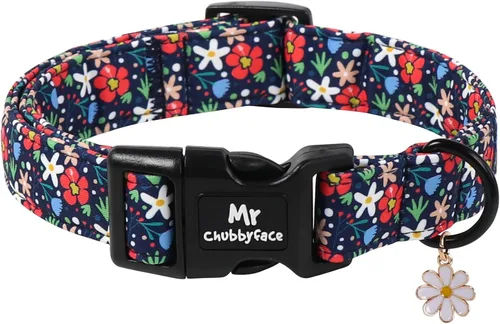 Miniatura 6 de MR.CHUBBYFACE· Collar de perro de primavera y verano, lindos collares de perro de limón verde, collar ajustable de tela natural suave para perros