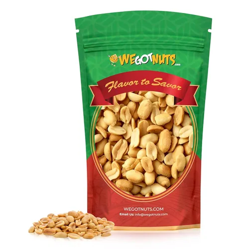 Cacahuetes tostados sin sal de 5 libras (80 oz) de We Got Nuts – Cacahuetes kosher de calidad premium – Bocadillo saludable y natural con sabor rico