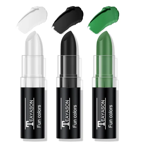 Miniatura 15 de 2 unidades de pintura roja para rostro y cuerpo, fácil de mezclar, para béisbol, fútbol, Halloween, disfraz de vampiro, bromista y payaso, crema