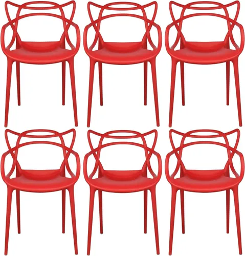 Miniatura 18 de 2xhome Silla de comedor moderna Silla auxiliar apilable para interiores o exteriores Plástico resistente a la intemperie para cocina, patio
