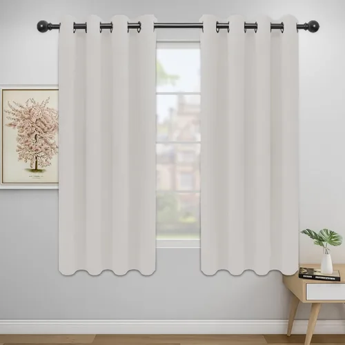 Miniatura 291 de Easy-Going - Cortinas opacas para dormitorio, aislamiento térmico sólido con ojales, cortinas de ventana para reducción de ruido, cortinas
