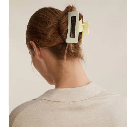 Miniatura 4 de Canitor 4 pinzas para el cabello, agarre fuerte, diseño francés mate, pinzas antideslizantes para cabello grueso y mujeres