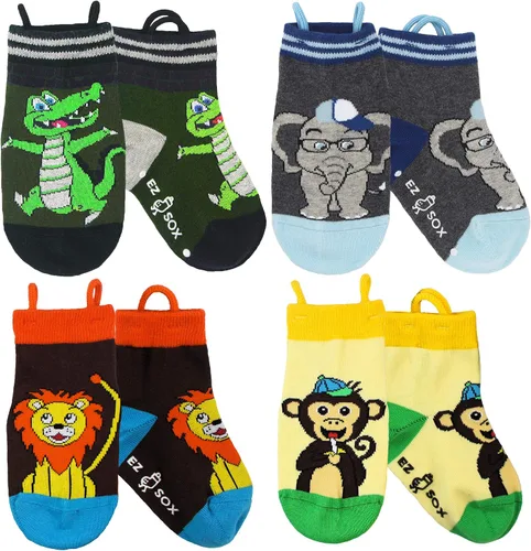 Miniatura 5 de Ez Sox Calcetines antideslizantes para niños y niñas, sin costuras, con agarre antideslizante