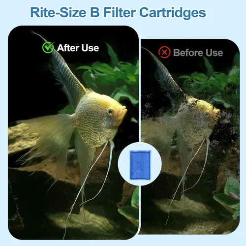 Miniatura 6 de Nebulist Paquete de 6 cartuchos de filtro tamaño B compatibles con filtros de alimentación MarineLand Penguin PRO 100/125/175 y filtro