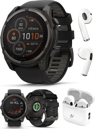 Miniatura 24 de PlayBetter Garmin Fenix 8 AMOLED Sapphire (43mm, Titanio DLC gris carbón) Reloj inteligente multideporte GPS con pantalla AMOLED de zafiro