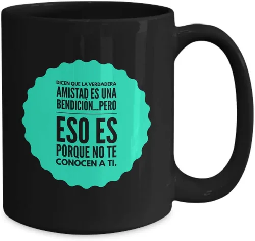 Miniatura 2 de Regalo para amigos Taza de cafe para hermana Perfecto regalo para graduados, profesionales y estudiantes Vaso con afirmaciones positivas, Negro